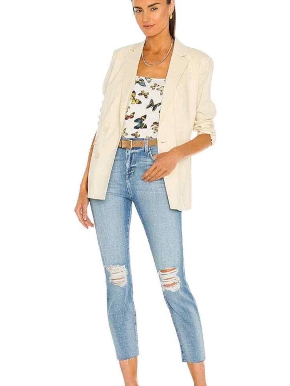 L'AGENCE NWT Size 25 El Matador French Slim High Rise Denim Jeans RV $315 Comfy